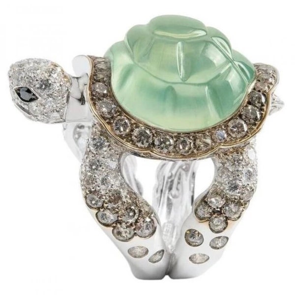 Diamond Turtle Ring