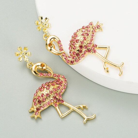 Flamingo earrings best sale swarovski