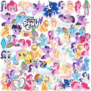 50 My Little Pony Stickers Packs, stickers for water bottles, hydroflask stickers, laptop stickers, stickers pack