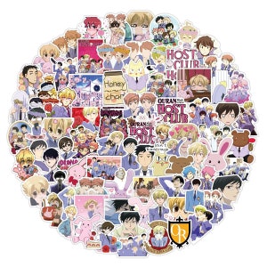 Ouran Host Club Stickers, stickers for water bottles, hydroflask stickers, laptop stickers, stickers pack
