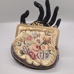 Antique Petit Point Wristlet