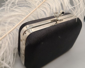 Black Minaudière By Bijoux Terner, Evening Bag