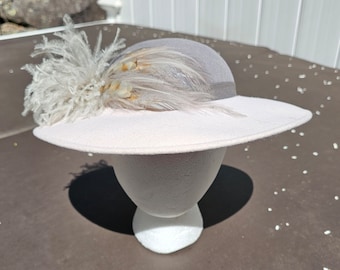 Sylvia Breton Church Hat Faux Straw Diva Vintage 1980s USA  display picture 1