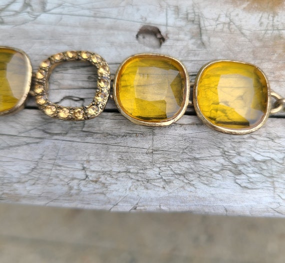 MONET Faux Amber Geometric Bracelet, Boho Bracelet - image 9