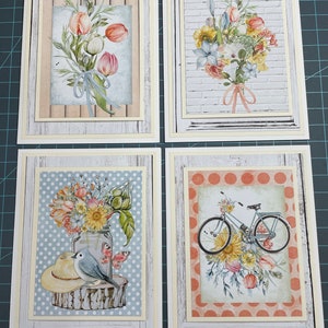 Lot de cartes de voeux faites main
