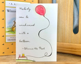 Winnie the Pooh Balloon Card