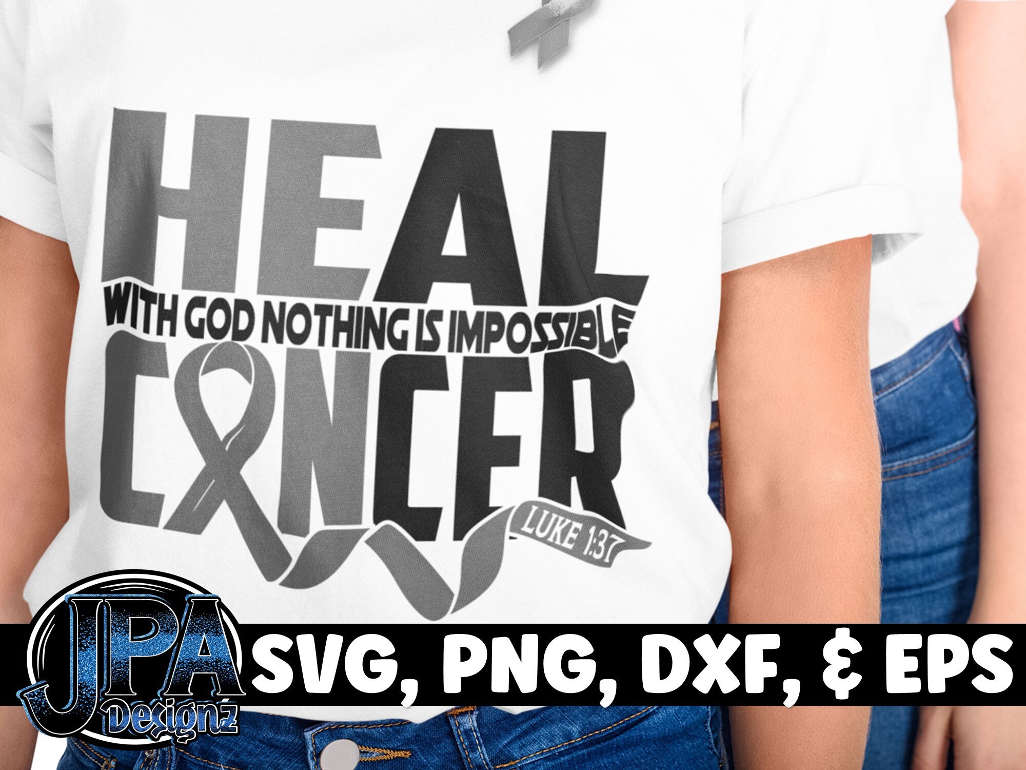 He Can Heal SVG Heal Cancer Svg Brain Cancer Svg Brain Etsy