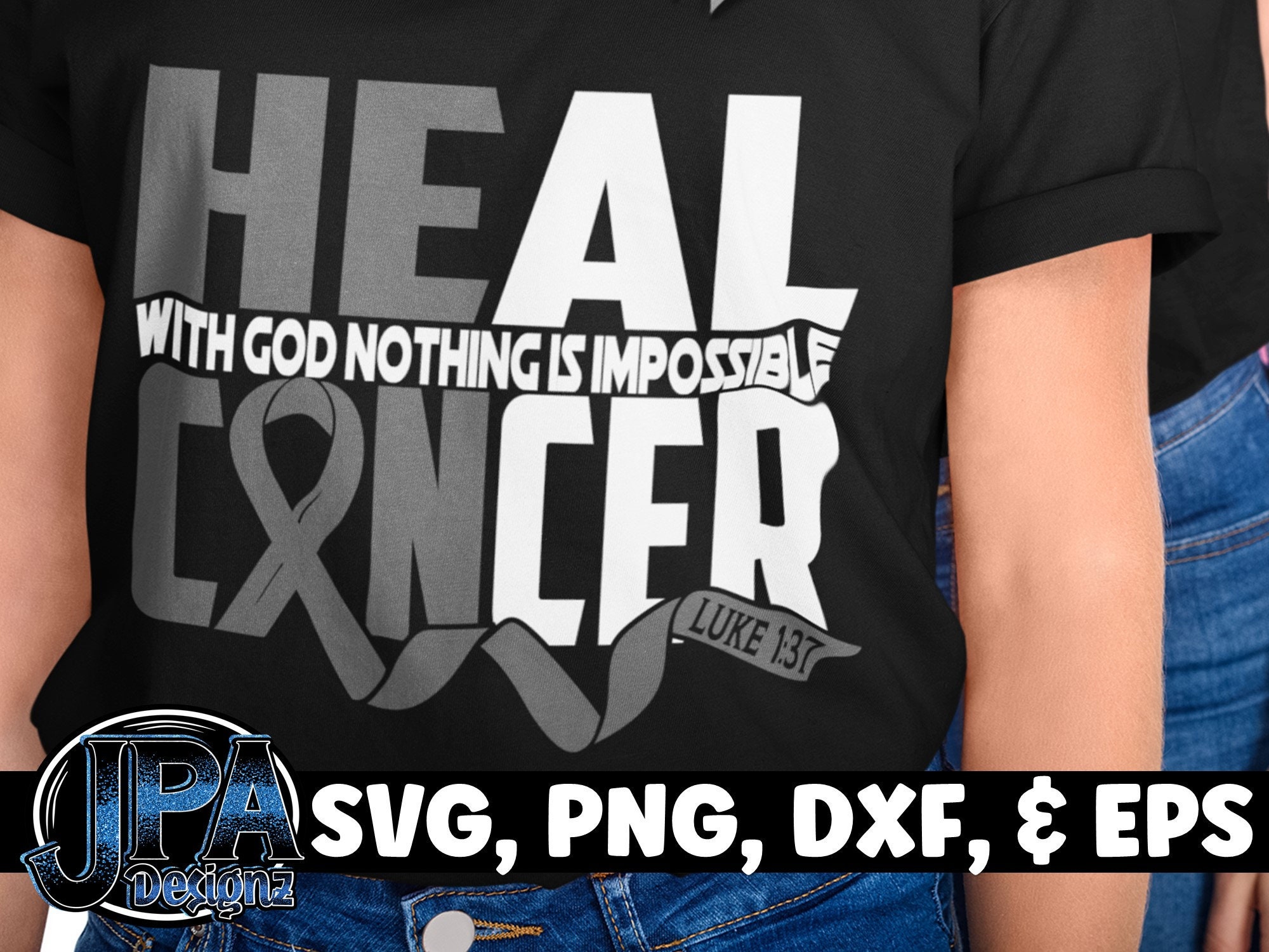 He Can Heal SVG Heal Cancer Svg Brain Cancer Svg Brain Etsy