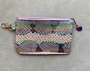 Pochette zippée Shimmer scales
