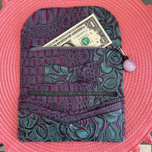 Cartera de piel sintética para mujer