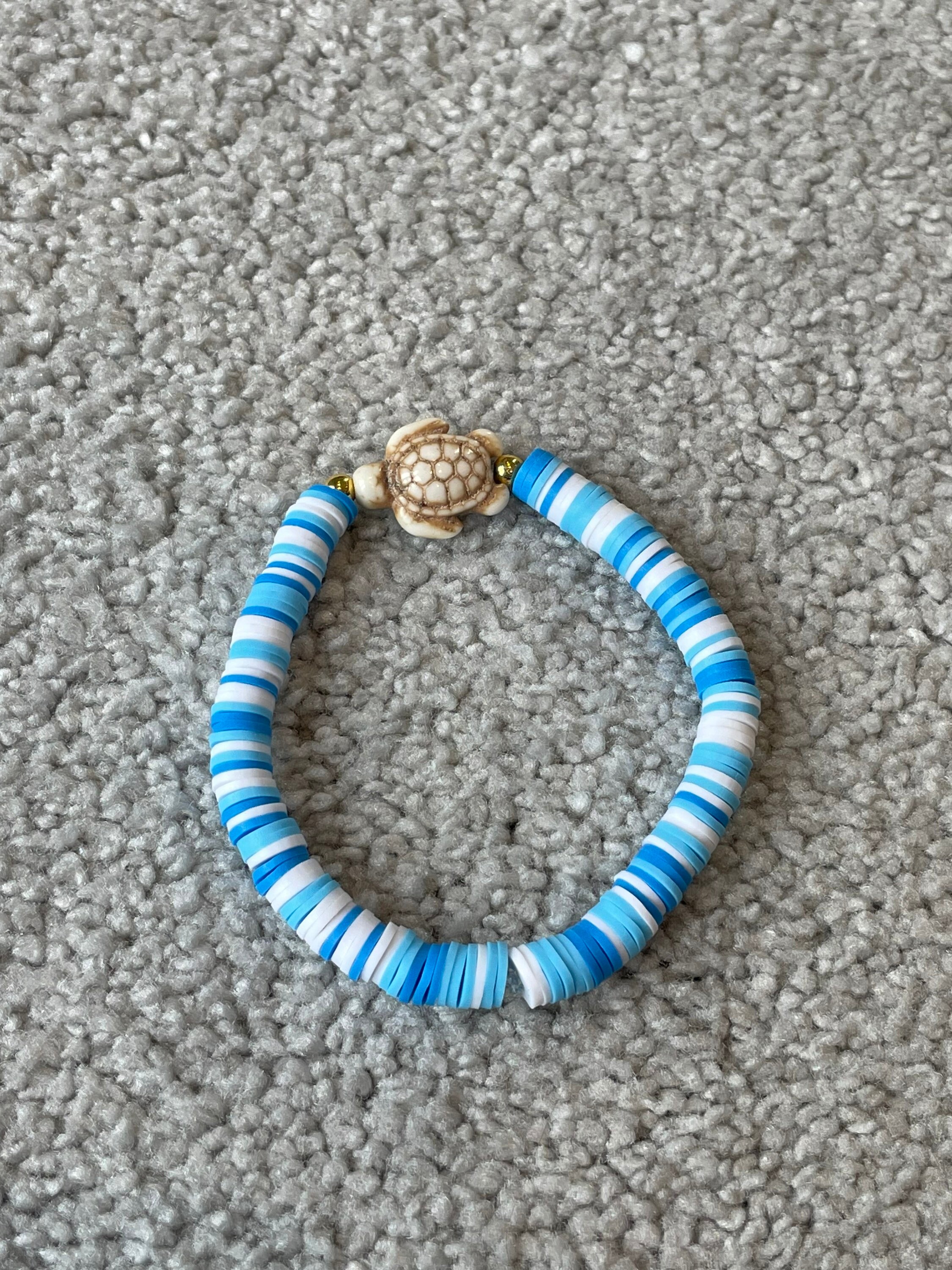 Sea Turtle - Blue Clay Beads – RileySageJewelry