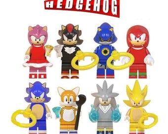 Sonic the Hedgehog & Friends 8pc Set Moc Building - Etsy Australia