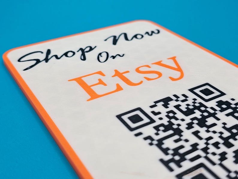 Etsy QR Code Sign: 3D Printed Shop Display - Etsy UK