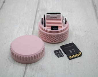 3D Printed SD Card Holder, Desktop Storage Pot