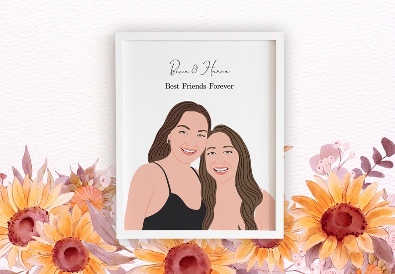 Custom Sister or Best Friends Gifts, Family Best Friend, Sister, Friendship gift for her, Personalized unique gifts, Bestie gift for her image 5