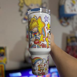 Rainbow Brite Tumbler With Handle - Etsy
