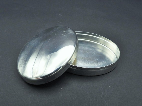 Vintage 1960s Italian Silver Plate OLRI Oval Jewe… - image 3