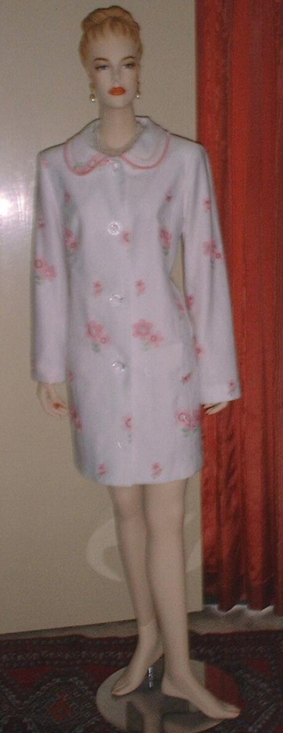 Cynthia Steffe Pink Green & White Floral Embroidered Coat Dress Jacket Sz  XL New With Tags Easter Wedding Mother's Day Cocktail Party - Etsy