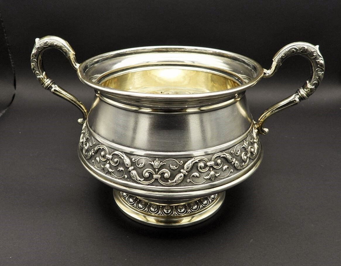 800 silver sugar bowl - Etsy 日本