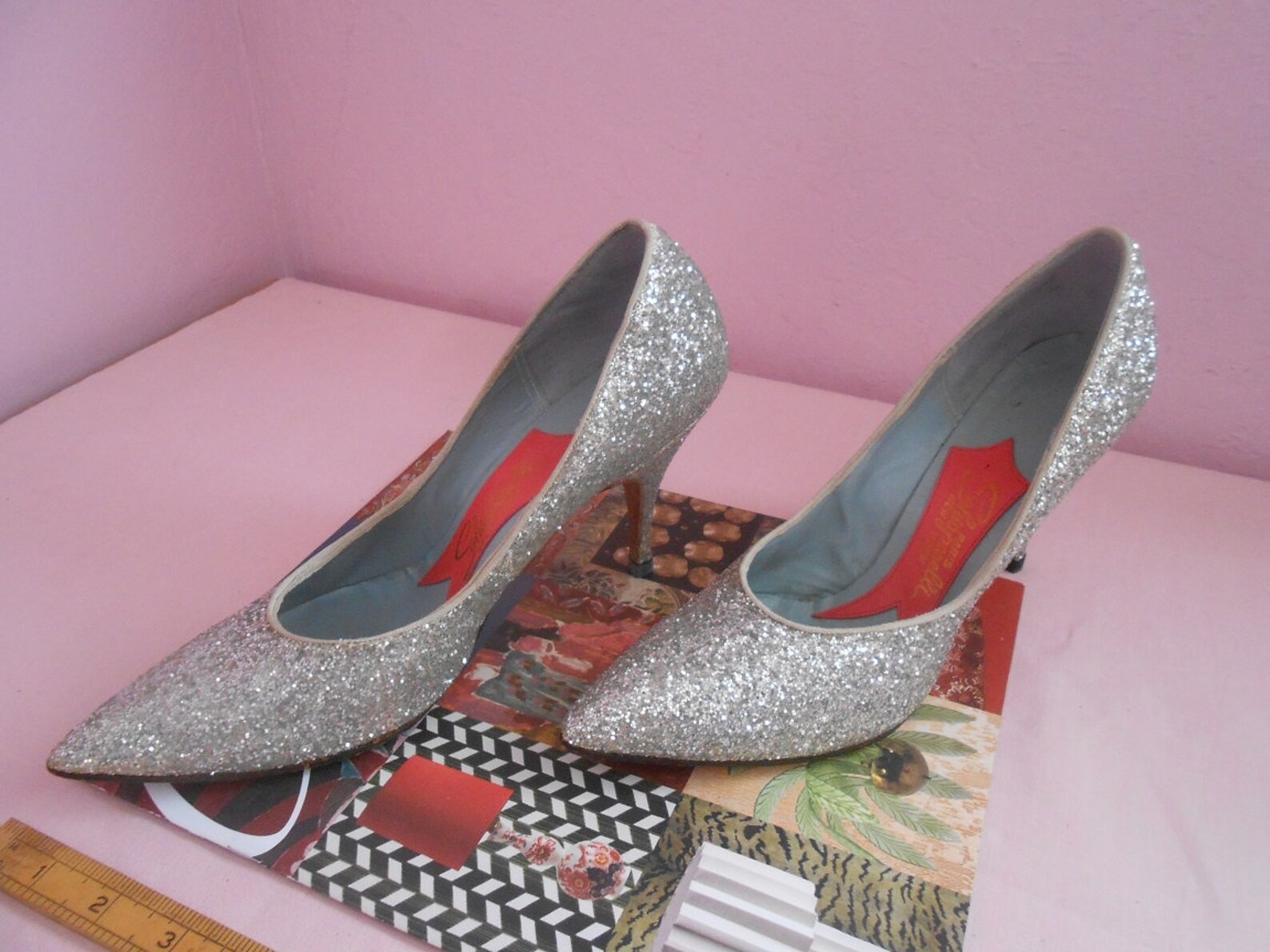 Schiaparelli Art Deco Golden Heels