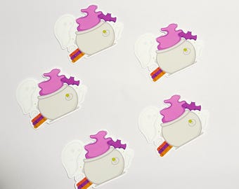 Cauldron Ghost / Kawaii / Cute Sticker / Sticker / Stickers / Spooky Sticker / Journal Sticker / Ghost Sticker / Spooky / Cute Ghost / Ghost