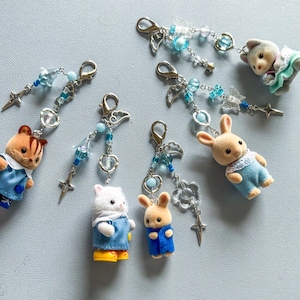 Calico Critter Cutie Keychains / Calico Critter / Calico Critters Keychain / Keychain / Cute Keychains / Keychains / Kawaii Keychains