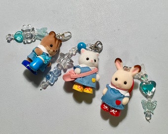 Nursery Babies / Calico Critter / Calico Critter Keychains / Keychains / Cute Keychains / Kawaii Keychains / Keychain / Calico Critters