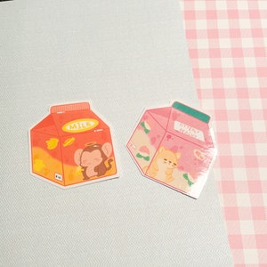 Milk Carton Cuties | Stickers | Animal Stickers | Milk Carton | Laptop Stickers | Journal Stickers
