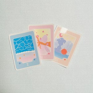 Card Scenery Pack / Kawaii Stickers / Cute Stickers / DieCut Stickers / Scenery Stickers / Journal Stickers / Laptop Stickers / Stickers