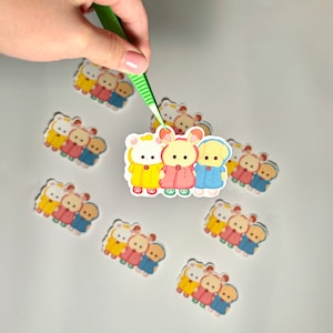 Little Trio of Friends / Calico Critter / Sticker / Stickers / Journal Sticker / Laptop Sticker / Cute Sticker / Kawaii Sticker / Animals