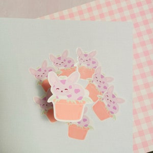 Dolly Bunny / Cute Sticker / Kawaii Sticker / Stickers / Die Cut Sticker / Matte Vinyl Stickers / Journal Sticker / Laptop Sticker