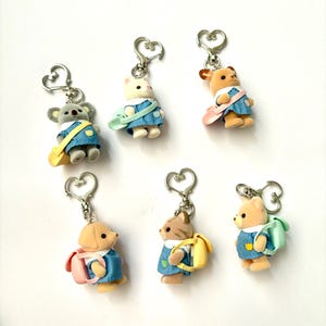Cutie Calico Critter Buddies / Keychain / Calico Critters / Cute / Cute Keychain / Animal Keychains / Kawaii / Kawaii Keychain / Keychains