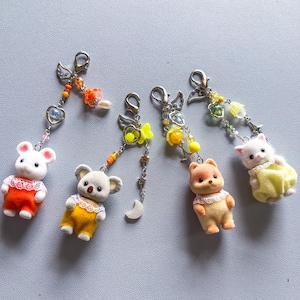 Calico Critter Cutie Keychains / Calico Critter / Calico Critters Keychain / Keychain / Cute Keychains / Keychains / Kawaii Keychains