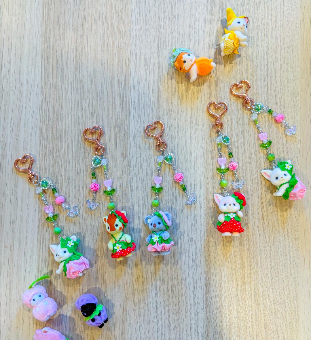 Calico Critter Cutie Keychains / Calico Critter / Calico Critters ...