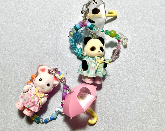 Calico Critter Cutie Keychains / Calico Critter / Calico Critters Keychain / Keychain / Cute Keychains / Keychains / Kawaii Keychains