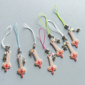 B GRADE phone charms / sword phone charm / phone charm / keychain / phone keychain / cute keychain / kawaii keychain