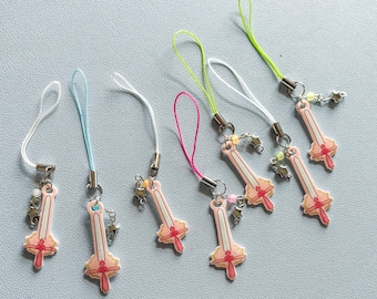 B GRADE phone charms / sword phone charm / phone charm / keychain / phone keychain / cute keychain / kawaii keychain