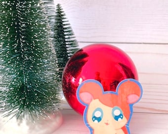 Hamtaro Sticker / Hammie Sticker / Holographic Sticker / Sticker / Die Cut Sticker / Matte Vinyl / Cute Sticker / Kawaii Sticker / Hamtaro