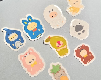 Calico Critter Stickers / Calico Critter Blind Bag / Stickers / Cute Stickers / Calico Critter / Kawaii Stickers / Fruits / Animal / Sticker