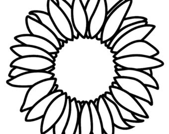 Sunflower Vinyl Decal - Sunflower Decal - Sunflower Car Decal - Sunflower Laptop Sticker - Sunflower Sticker - Sunflower Wall Decal - Flower