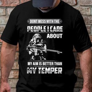 Camiseta engraçada com estampa de atirador: camiseta de humor sarcástico