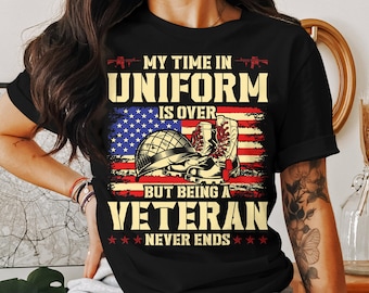 Patriotic Veteran T-Shirt: American Flag, Military Boots