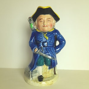 Rare Pirate jug Burlington Wares  charming pottery Pirate Long John Silver charater jug hand painted jug for collectors and literary lovers