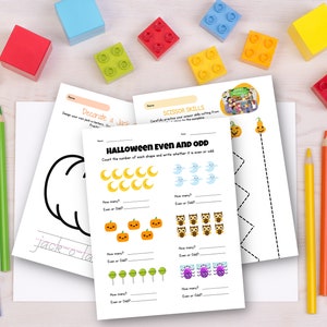 Printable Early Learning Halloween Activities, Educational Elementary Activities, Halloween Party