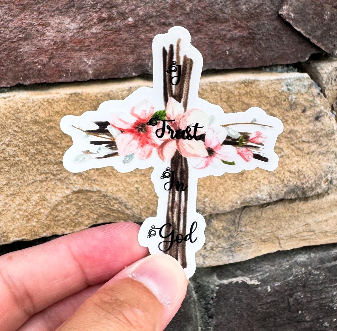 Cross Sticker - Etsy