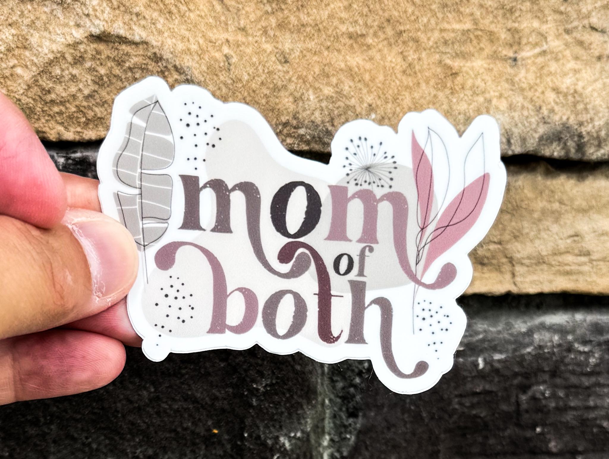 Mom of Both Sticker - Etsy