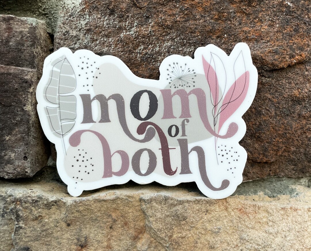 Mom of Both Sticker - Etsy