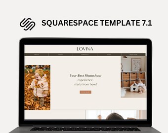 Modello moderno di Squarespace 7.1 per fotografi di famiglia e matrimoni