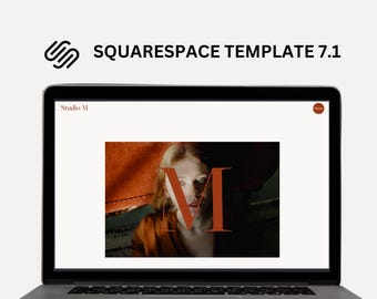 Plantilla de sitio web de portafolio de Squarespace para fotógrafos, artistas y diseñadores creativos