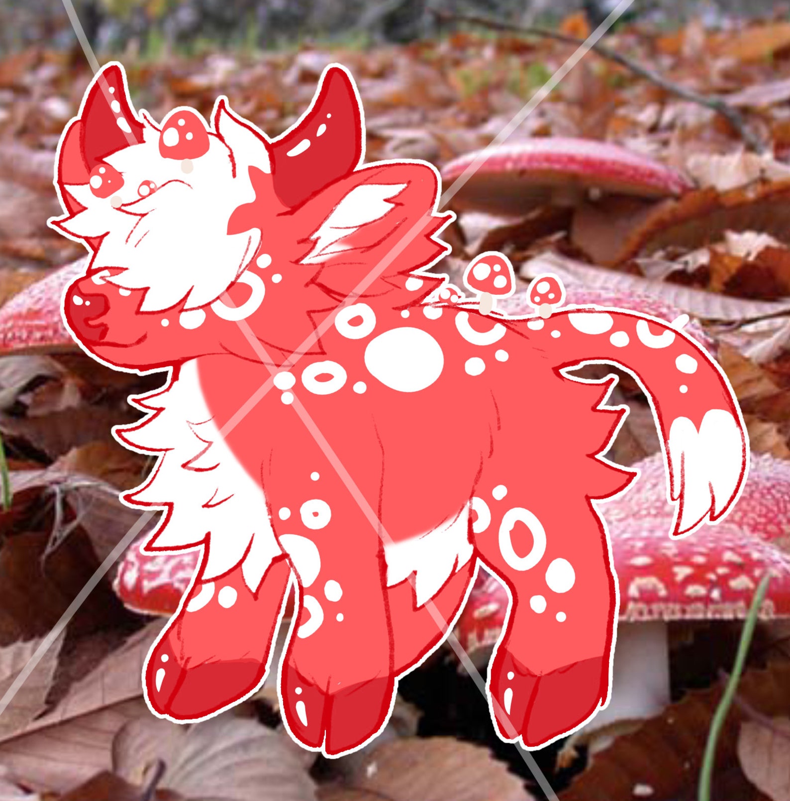 Mushroom Fluffy Cow Adopt Etsy UK